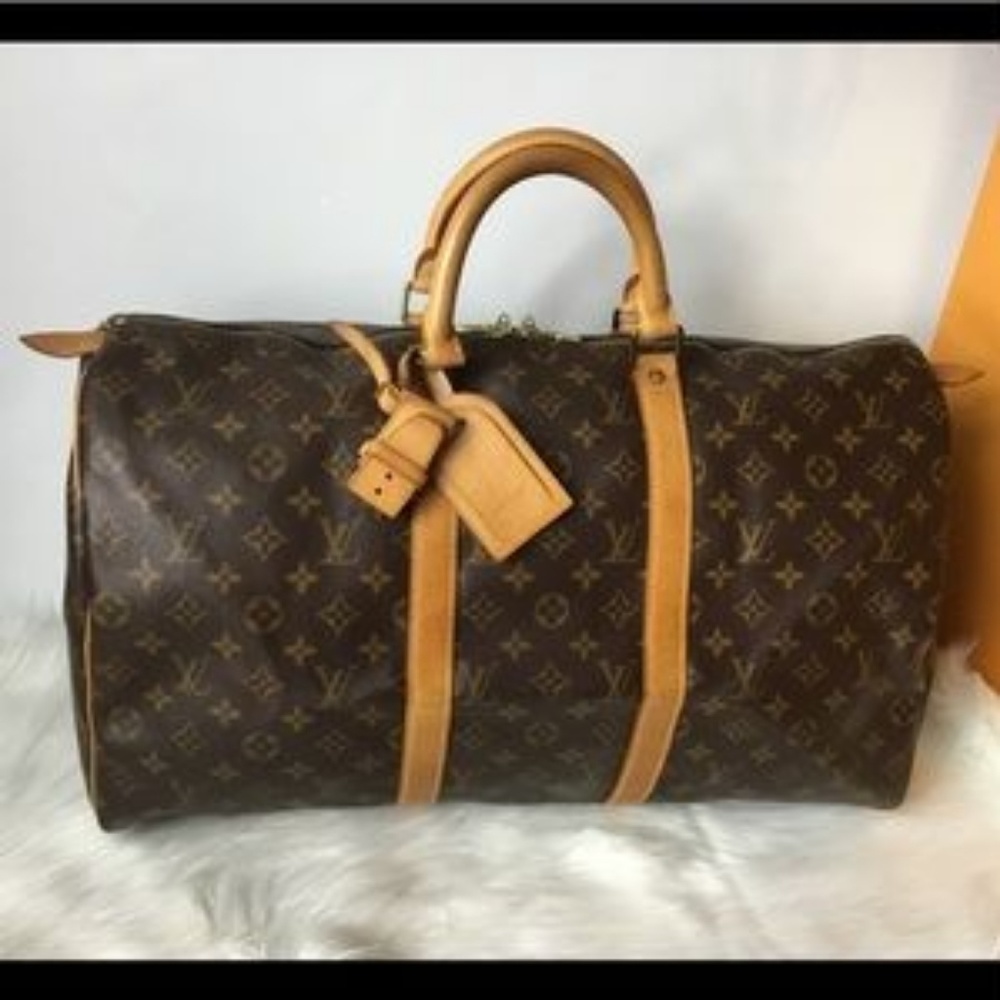 Authentic Louis Vuitton 1984 Vintage Keepall 50